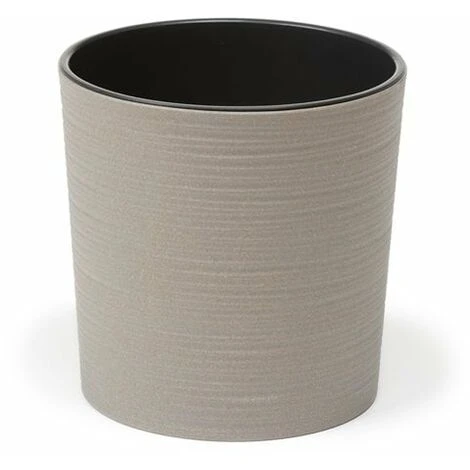 Malwa Eco Pot - Round - Grey - Small (19cm Diameter) 2 Malwa Eco Pot - Round - Grey - Small (19cm Diameter) - Image 2