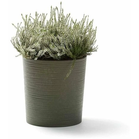Malwa Eco Pot - Round - Grey - Small (19cm Diameter) 3 Malwa Eco Pot - Round - Grey - Small (19cm Diameter) - Image 3
