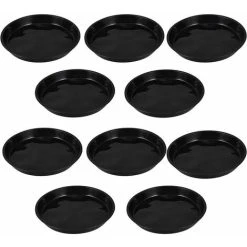 10 Pieces Drip Flower Pot Drop Plant Tray Pot Saucers Pottery Mini Flower Pot Tray Flowerpot Base For Garden Balcony 25Cm