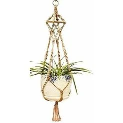 GDRHVFD Macrame Wall Hanging For Indoor Or Outdoor Plants Cotton Rope Flower Pot Holder Wall Decor