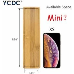 Plant Saucer, Mini Rectangle Bamboo Tray, Drainage Pot Saucer, Wooden Tray, Succulent Planter Tray Bonsai Flower Tray, 26.5x7.3x1cm - MODOU -Dwarf Discovery shop 89804109 5