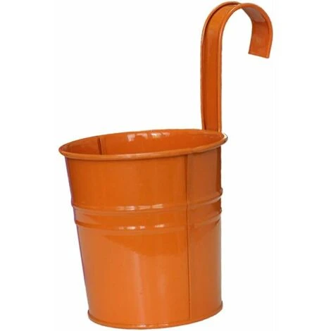 Metal Hanging Flower Pot For Balcony, Fence, Garden House 1 Metal Hanging Flower Pot For Balcony, Fence, Garden House