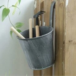 5Pcs Vintage Metal Iron Hanging Flower Pot For Fence Balcony Garden Planter Home Decor -Dwarf Discovery shop 93940006 3