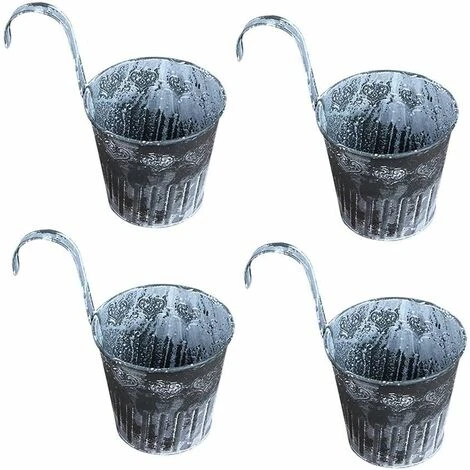 Unloading Hook Simulation Pots Flower Pot Garden Hanging Balcony Plant Metal Iron Potted Planter For Home Office Desktop Decor 1 Unloading Hook Simulation Pots Flower Pot Garden Hanging Balcony Plant Metal Iron Potted Planter For Home Office Desktop Decor