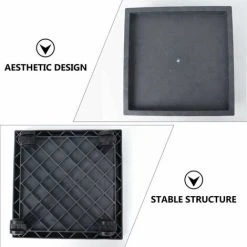 Square Plant Caddy Wheeled Plant Pot Tray Detachable Planter Trolley Casters Rolling Tray Coaster Garden Moving Plants Pot Saucer (Gray) 7 Square Plant Caddy Wheeled Plant Pot Tray Detachable Planter Trolley Casters Rolling Tray Coaster Garden Moving Plants Pot Saucer (Gray) -Dwarf Discovery shop 94386218 3
