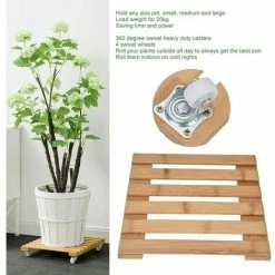 Square Planter Tray, 360° Rotatable Plant Roll Holder, Detachable Time Saving 25X25 Outdoor For Flower Pot 9 Square Planter Tray, 360° Rotatable Plant Roll Holder, Detachable Time Saving 25X25 Outdoor For Flower Pot -Dwarf Discovery shop 96488505 5